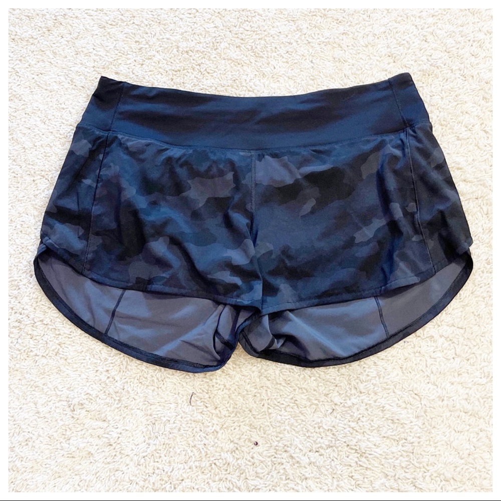 lululemon athletica Black Camo Athletic Shorts